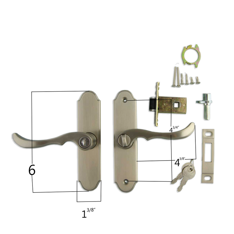 Mortise Handle Set with Key Lock