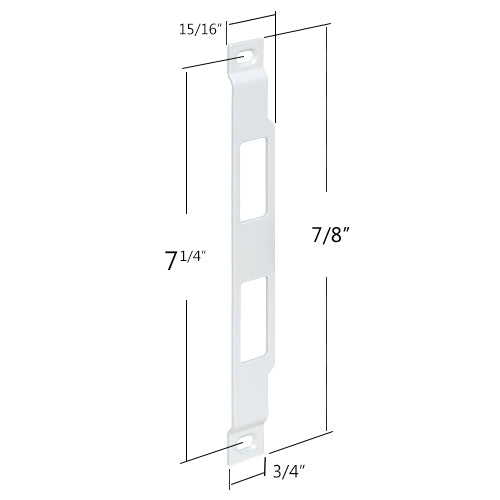 Truth Hardware Screen & Storm Door Strike Plate – Aluminum, Adjustable Replacement Part