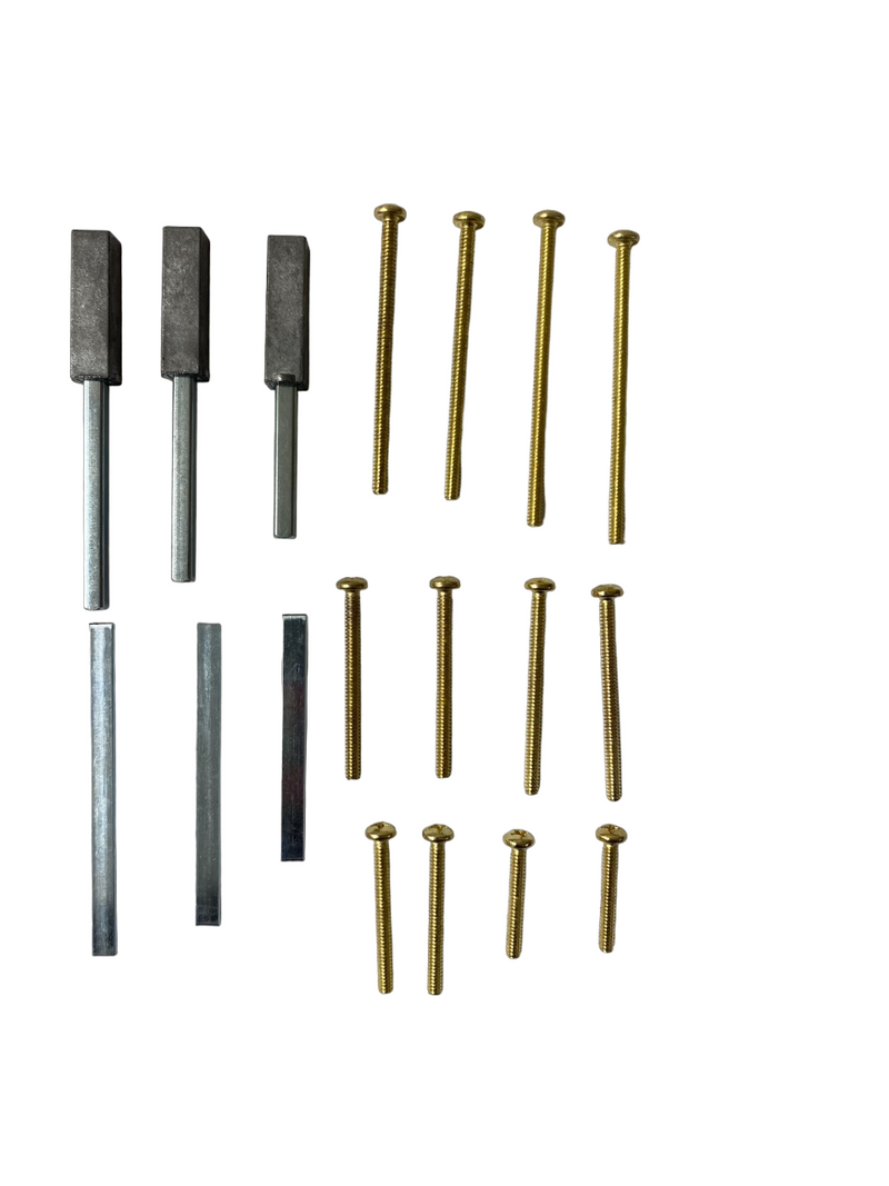 3 RetroFit Spindles and Screw Pack - *Fit (1" to 2-1/8" thick Doors)*