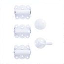 Vinyl/Wood Screen Door Kit, White