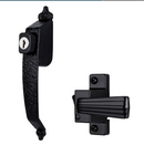 Colonial Keyed Push Button, Black