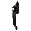 Colonial Keyed Push Button, Black