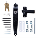 Colonial Keyed Push Button, Black