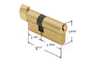 Schlage Key Cylinder for Mortise Handle Kit with Key Lock