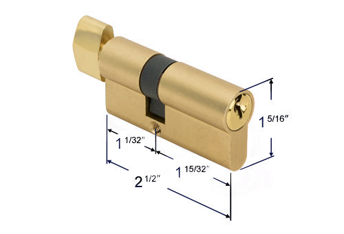 Schlage Key Cylinder for Mortise Handle Kit with Key Lock