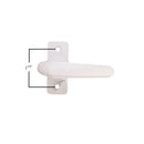 Storm Door Inside Handle  With Thumb Lock-Turn Only, 1-3/4", Surface Mount