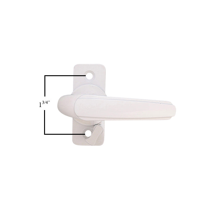 Storm Door Inside Handle  With Thumb Lock-Turn Only, 1-3/4", Surface Mount