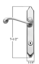 Surface Mount Handle with Key Lock and White Inside Handle - Fits 356 Series