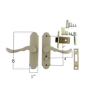 Mortise Handle Set with Deadlock