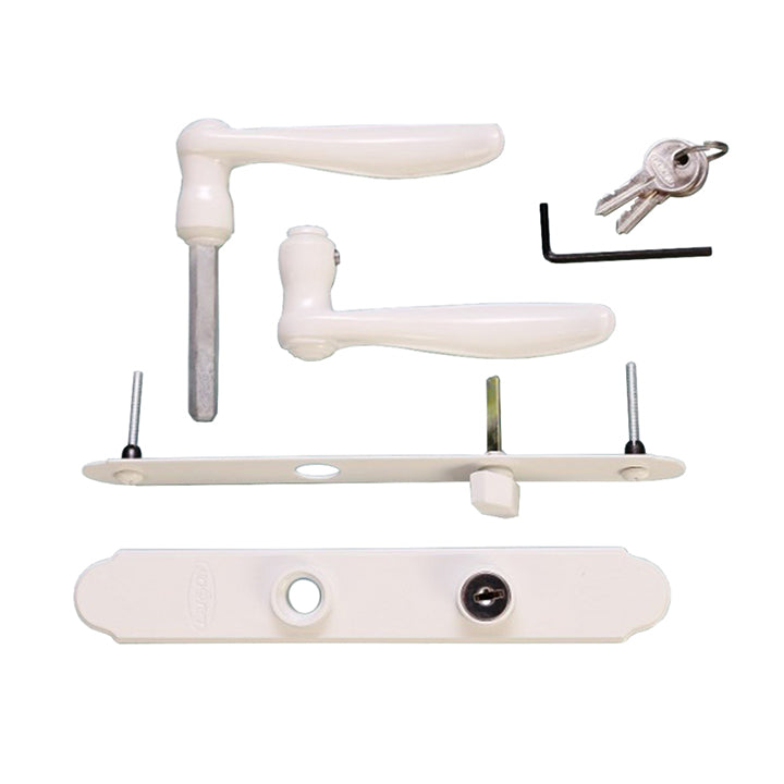 QuickFit Curved Lever Handle Kit with Key Lock