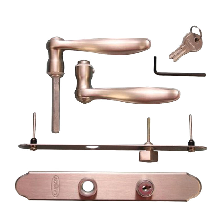 QuickFit Curved Lever Handle Kit with Key Lock