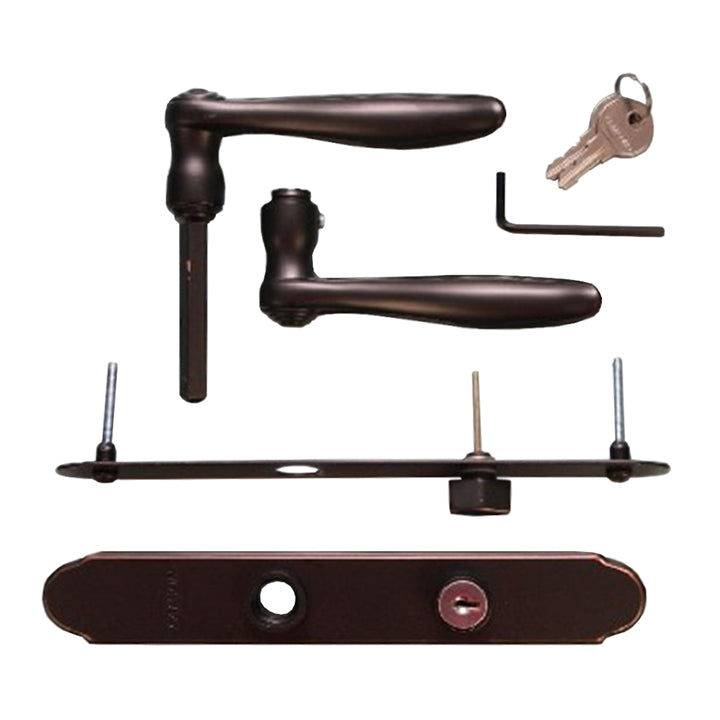 QuickFit Curved Lever Handle Kit with Key Lock