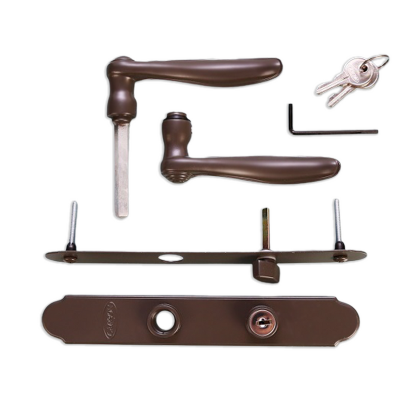 QuickFit Curved Lever Handle Kit with Key Lock