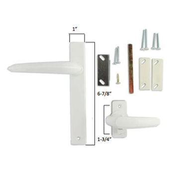 Lever Handle - Surface Mount Kit Fits Solid Core Larson Doors 1 3/4"