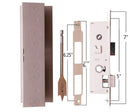 QuickFit Series Latch Assembly w/ Bit and Template for Larson Storm Doors