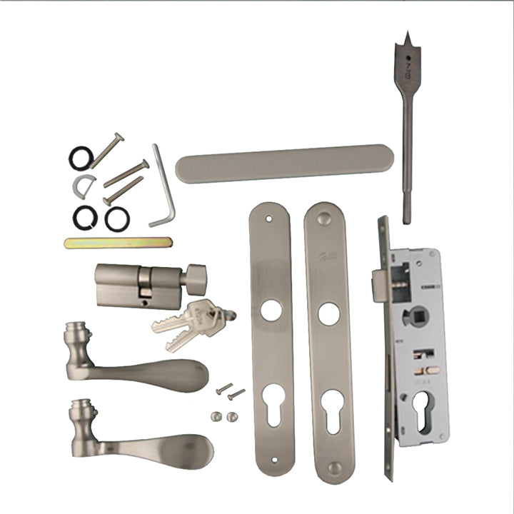 Mortise Handle and Lock Sets for Aluminum Rolscreen Doors *Discontinued*