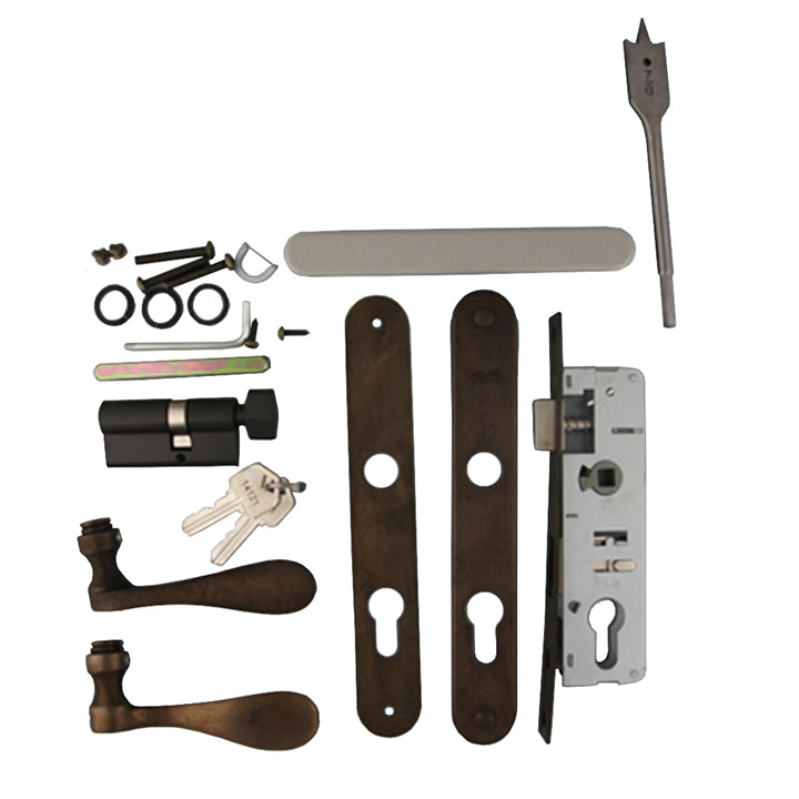 Mortise Handle and Lock Sets for Aluminum Rolscreen Doors *Discontinued*