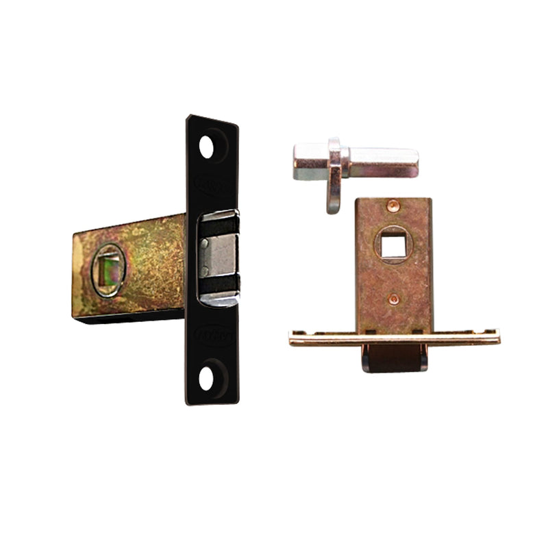 Latch Assembly with Spindle for Larson Mortise Handle Solid Core Door