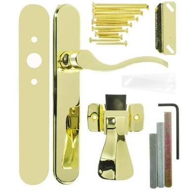 Brighton Surface Mount Latch, Brass Finish