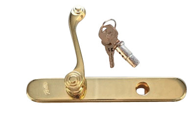 Brass Outside Handle  with Key Lock