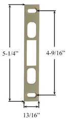 Pella Strike For 2 Bolt Mortise Lock - 5.25"
