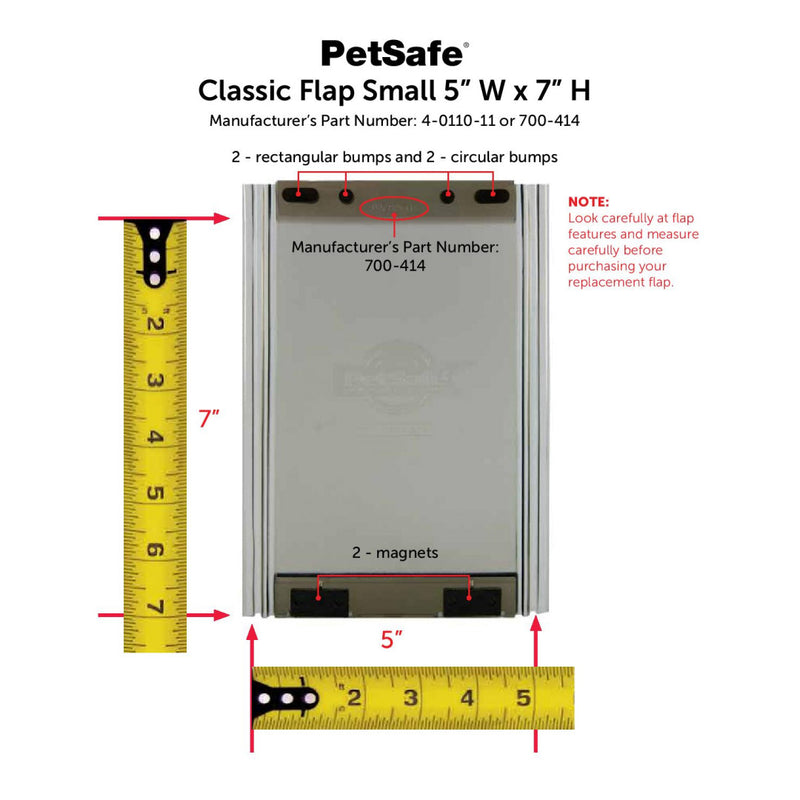 Classic Replacement Pet Flap - Old Model Doors - Choose Size