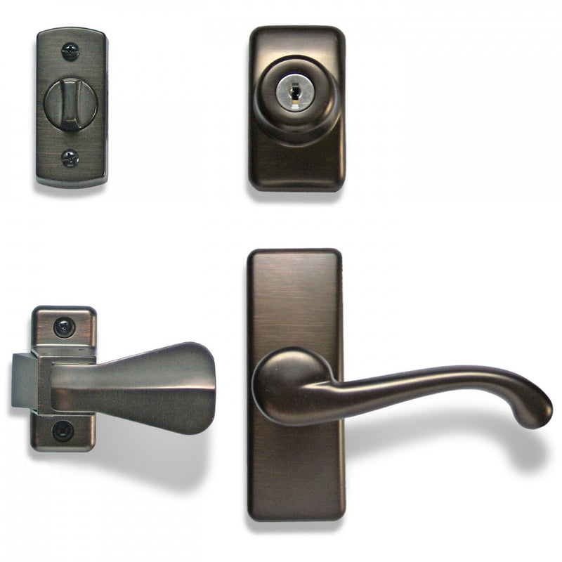 GL Lever Set with Keyed Deadbolt - 4 Piece