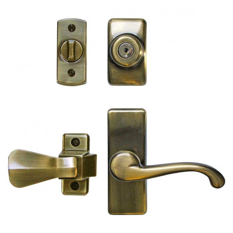 GL Lever Set with Keyed Deadbolt - 4 Piece