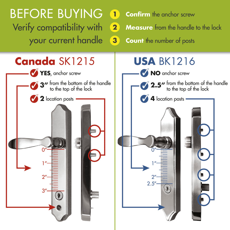 ML Lever Set with Keyed Deadbolt