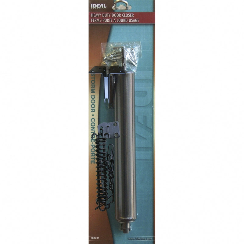 Heavy Storm Door Closer with Chain & Wide Jamb Bracket