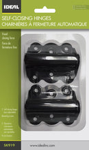 Self-Closing Spring Door Hinge Set (Black)