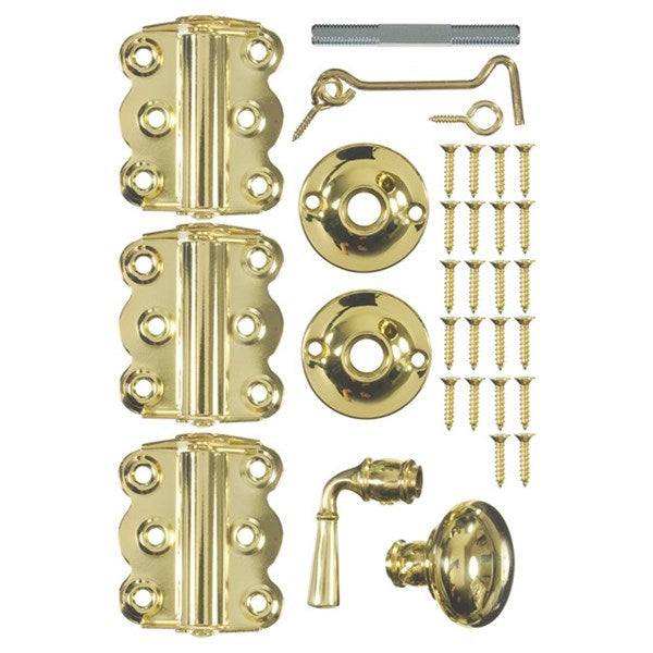 Vinyl Screen Door Kit, Brass