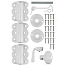Vinyl/Wood Screen Door Kit, White