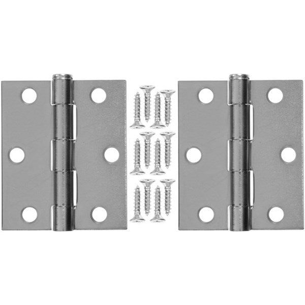 Steel Hinge 3" X 2.5" X 0.08, Zinc Plated