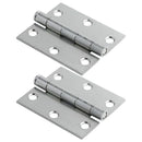 Steel Hinge 3" X 2.5" X 0.08, Zinc Plated