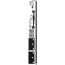 Hardware Set for Wooden Doors, Black