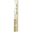 Wooden Doors Hardware Set, Brass Plate